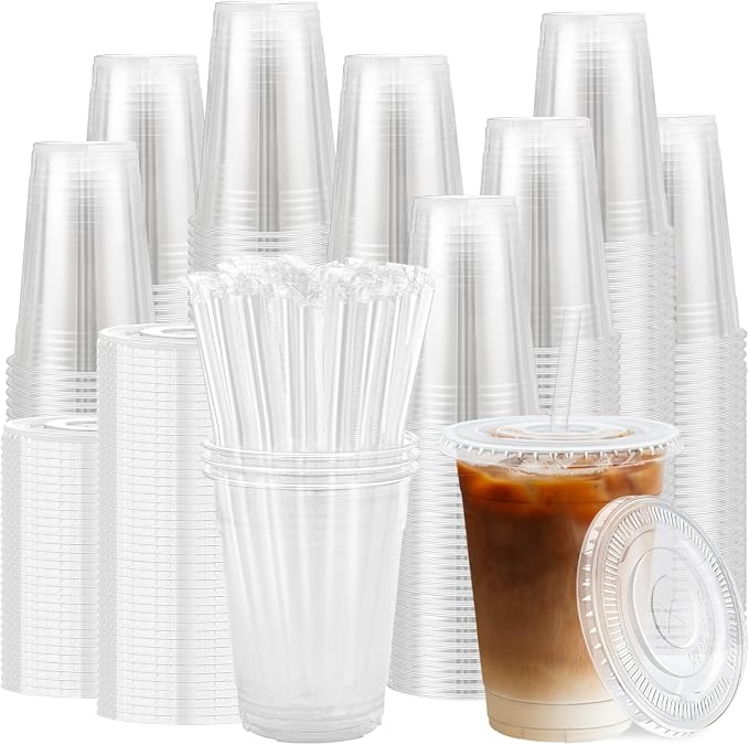 Lamosi 500 Pack 16 oz Clear Plastic Cups by BuyNow