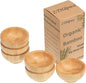 Dipping Bowls Set, Small Bamboo Pinch Bowls for Soy Sauce/Condiment/Snacks, Mini Serving Bowls for Charcuterie Board for BBQ/Entertaining, 1.4 oz Bamboo Wooden Ramekins