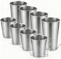 Stainless Steel Cups & Pint Tumblers Set of 8 by Farielyn-X