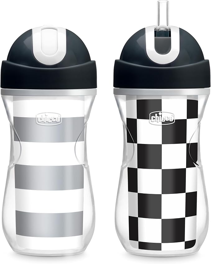 Chicco Insulated Straw Sippy Cup 12+ Months, 9oz Toddler Training Cup by ChiccoUSA