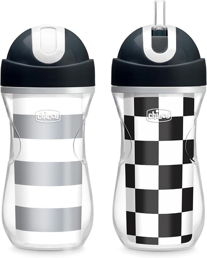 Chicco Insulated Straw Sippy Cup 12+ Months, 9oz Toddler Training Cup by ChiccoUSA