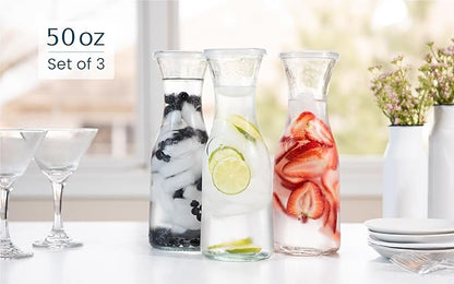 Glass Carafe Pitchers, by Kook, Large Carafe - Image 5