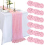 6 Pack 10Ft Pink Cheesecloth Table Runner 23 x 120 Inch | Gauze Rustic Boho by CKIKU
