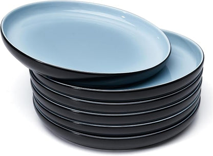 Sweese Porcelain Dessert Plates, 7.4 Inch Lightweight Round Salad Plates Set of by Sweese