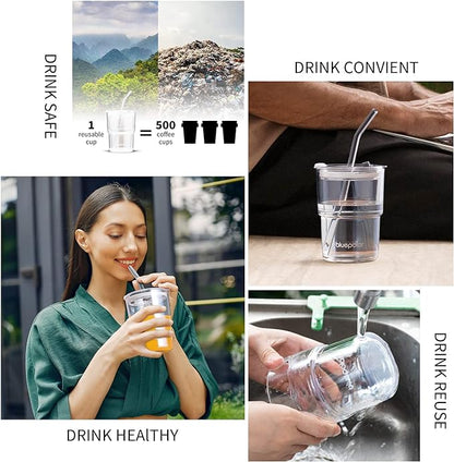 BLUEPOLAR 13oz/400ml Glass Water Tumbler - Image 4