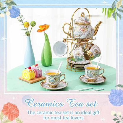 Zhehao 20 Pcs Porcelain Tea Set - Image 5