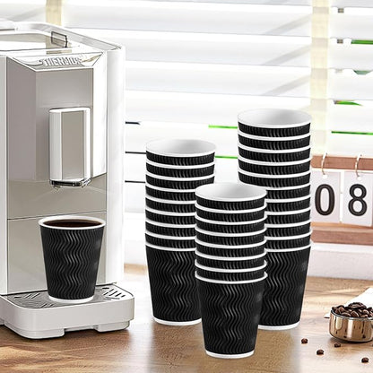 Lamosi 500 Pack Coffee Cups 12 oz, Disposable Paper Coffee Cups No Lids | - Image 7