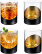 MyGift 12 oz Set of 4 Matte Black Drinking Glasses by MyGiftHome