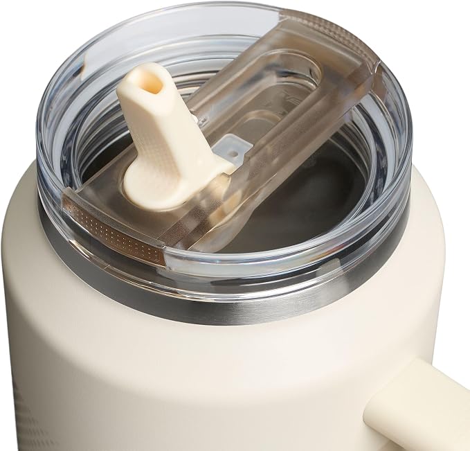 STANLEY Quencher ProTour Flipstraw Tumbler, 64 oz, Cream Fade | Built-In Straw - Image 2