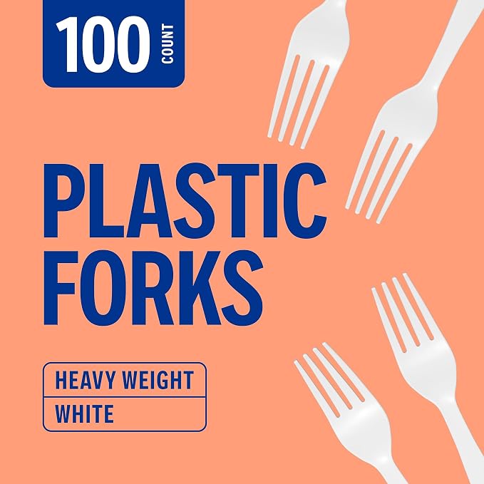 Perk Heavy‑Weight Plastic Forks, Parties & Desserts - Image 3
