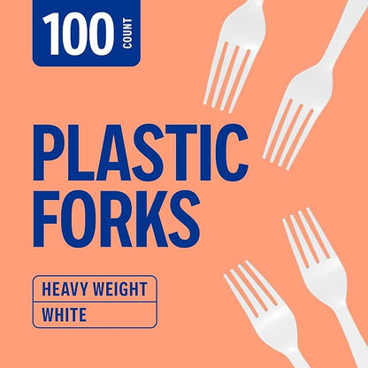 Perk Heavy‑Weight Plastic Forks, Parties & Desserts - Image 3