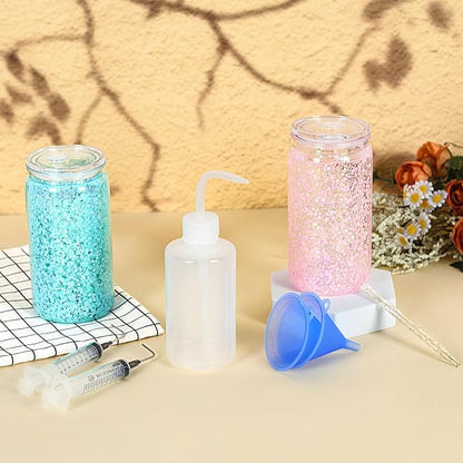 15 Pack Acrylic Snow Globe Tumbler, 16 Oz Pre Drilled Double Wall Snow Globe - Image 5