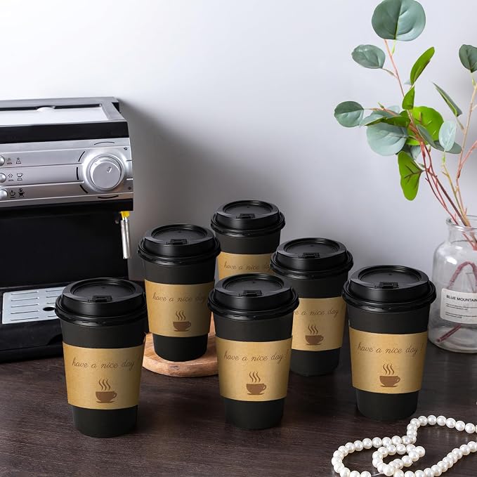 Lamosi 500 Pack 16 oz Coffee Cups, Disposable To Go Paper Cups - Image 6