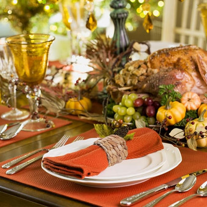 Napkin Rings Set of 12, Farmhouse Table Decor Handmade by Natural Water Hyacinth - Image 5