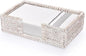 Sumnacon Napkin Holder,Rattan Napkin Holder Table,Wicker Guest Towel Holder for Hand Towel Napkin,Rectangle Napkin Basket for Bathroom Toilet Kitchen Dining Table Counter,Whitewash
