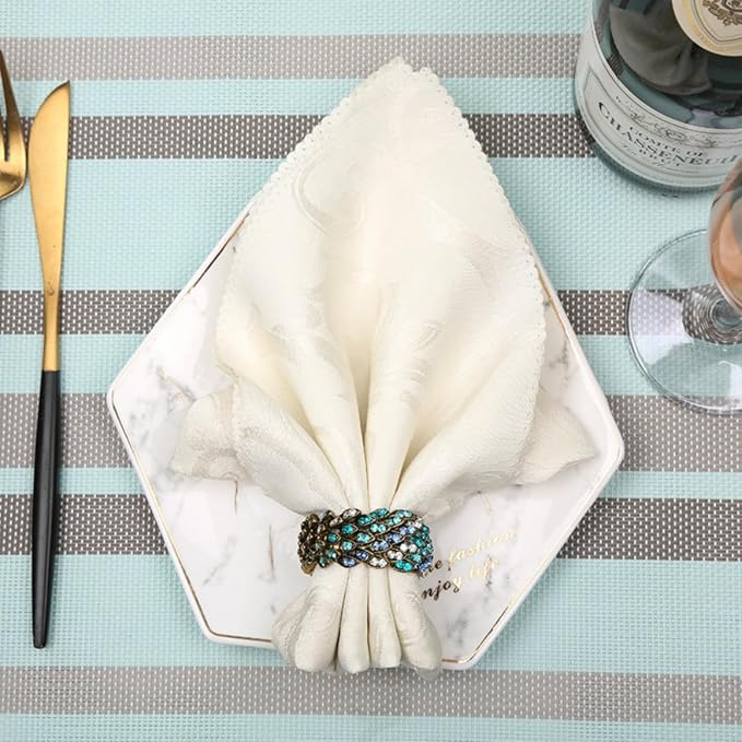 Jeweled Napkin Rings Set of 6 - Image 4