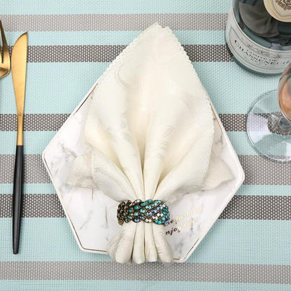 Jeweled Napkin Rings Set of 6 - Image 4