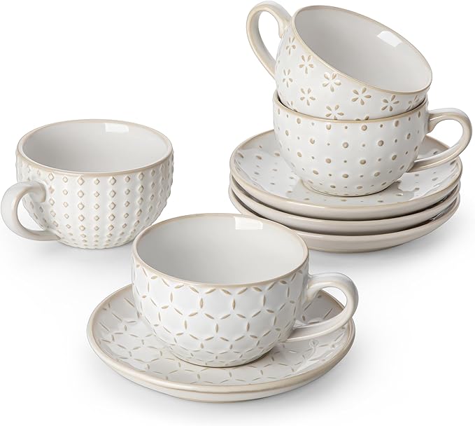 MALACASA 6 OZ Cappuccino Cups by MALACASA
