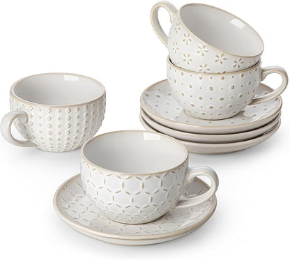 MALACASA 6 OZ Cappuccino Cups by MALACASA