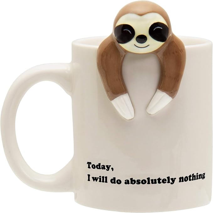 Decodyne Funny Sloth Coffee Mug by Decodyne