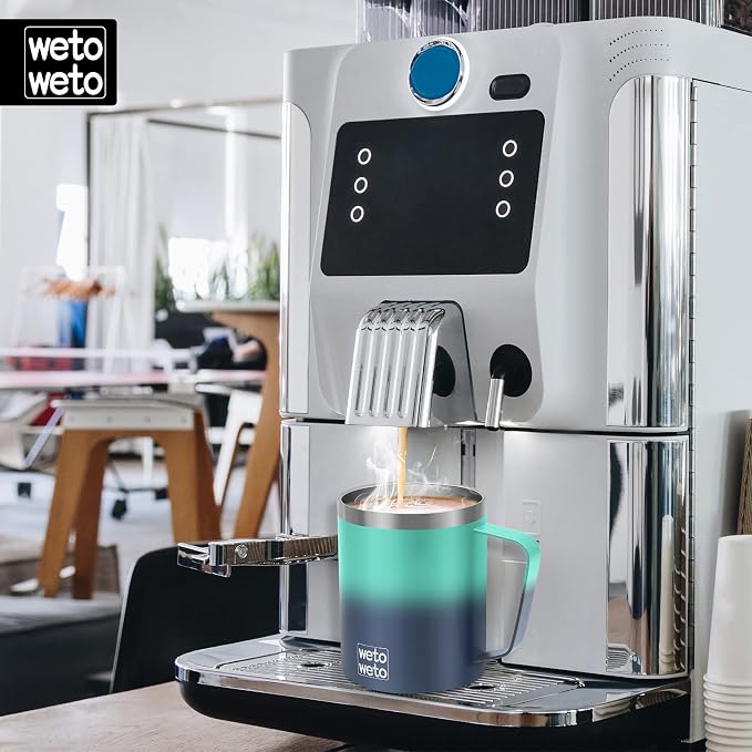 WETOWETO 14 oz Coffee Mug Set, Vacuum Insulated Camping Mug - Image 5