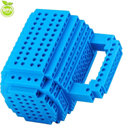 DEEXITO Build on Brick Coffee Mugs, Creative DIY Kids Party Cups - Image 3