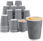 Lamosi 500 Count 8 oz Insulated Coffee Cups, Disposable Paper Cups No Lids | by BuyNow