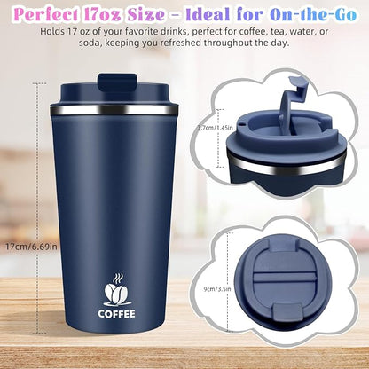 17oz Insulated Travel Coffee Mug - Image 2