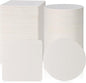 200 Pieces Disposable Paper Coasters, GOH DODD Thickened (1.5MM) 4 Inch Bar Coasters Bulk Absorbent Cardboard Doilies for Sublimation Drinks DIY Arts Crafts Wedding Party Gifts, White, Square Round