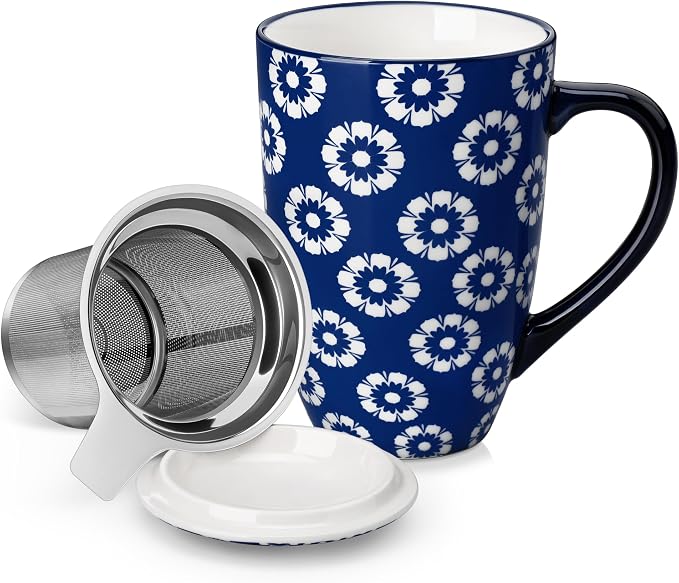vancasso SELENE Porcelain Tea Mug, 18 oz Porcelain Tea Cup by vancasso