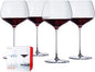 Spiegelau Willsberger Burgundy Wine Glasses, Crystal Clear Red Wine Glasses for Pinot Noir, Elegant Glassware, Wedding Gifts, Birthday Gifts for Women and Men, Home Bar Accessories, 25.6 oz, Set of 4