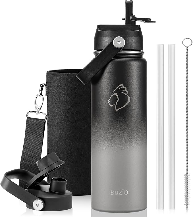 BUZIO 24 oz Insulated Stainless Steel Water Bottle by BUZIO