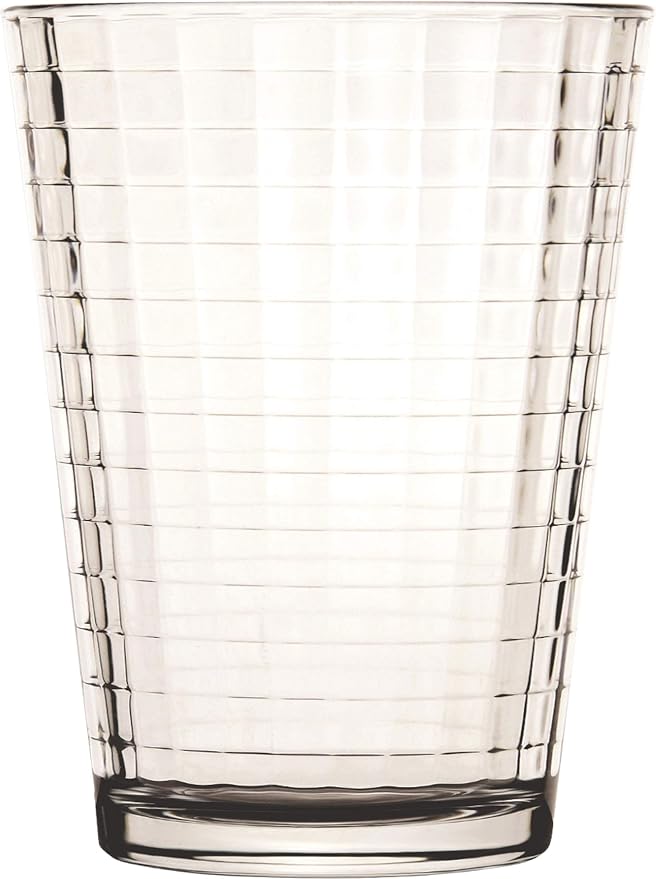 Circleware Matrix Juice Drinking Glasses, Huge Set of 10, Heavy Base Tumbler - Image 4