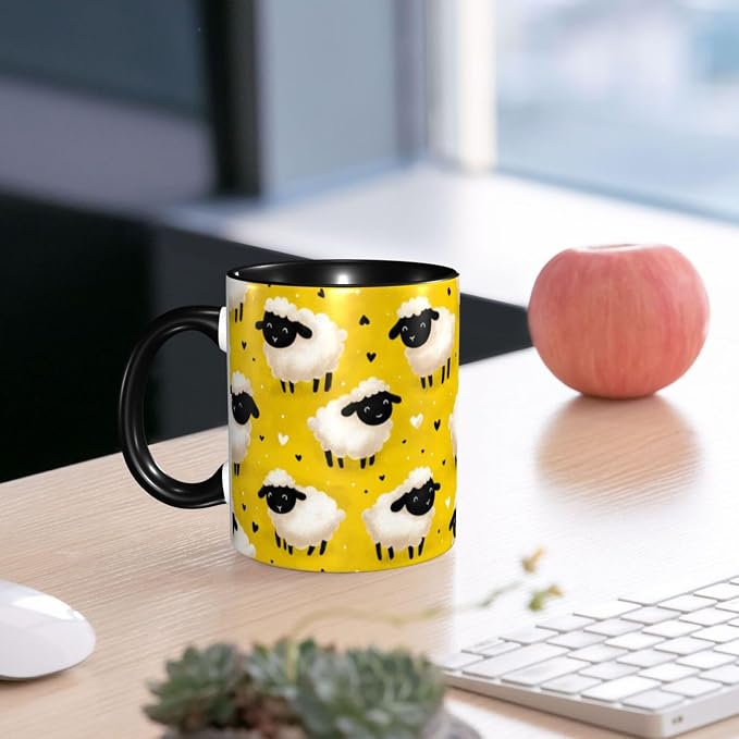 Yrebyou Sheep Coffee Mug 11oz Ceramic Cup - Image 6