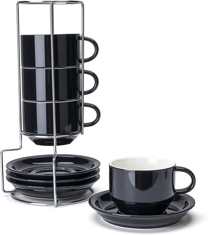 Sweese 8 Ounce Stackable Cappuccino Cups by Sweese