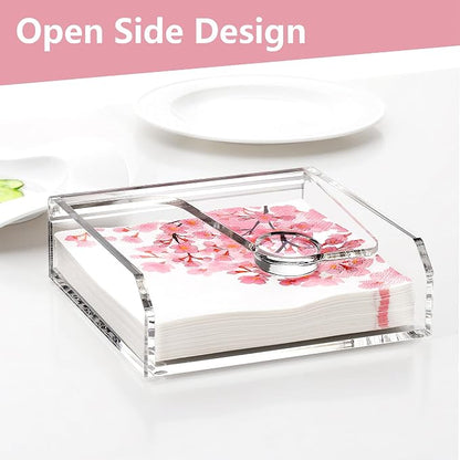 DINGHUO Acrylic Napkin Holder for Table, Suitable for Kitchen, Outdoor & Indoor - Image 5