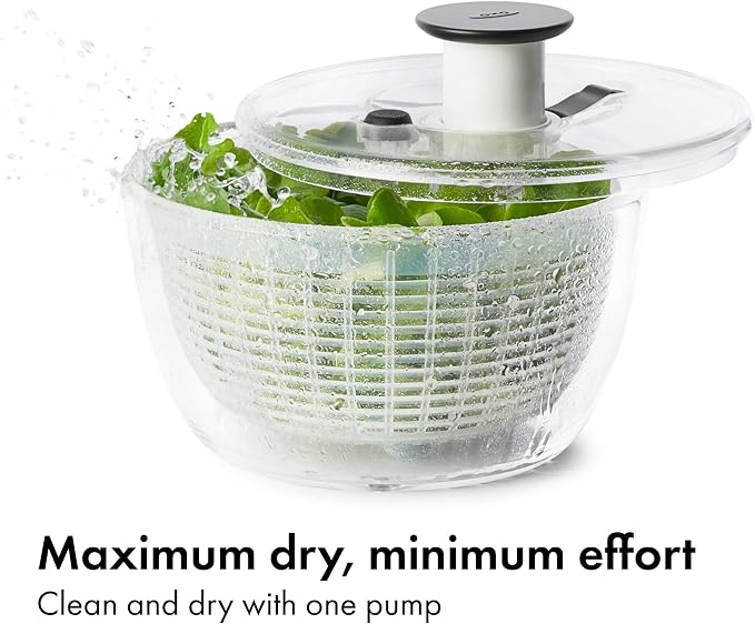 OXO Good Grips Small Salad & Herb Spinner, Vegetable Washer - Image 4