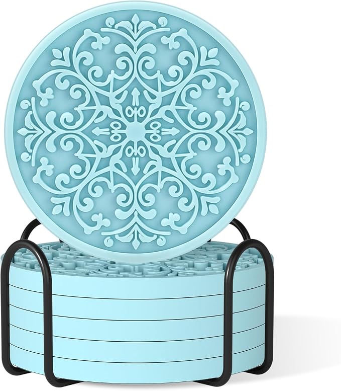 Drink Coasters, Coasters Set of 6 by Aiawoxc