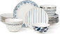Lenox Blue Bay Porcelain 24-Piece Dinnerware Set by Lenox