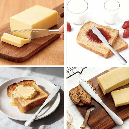 Butter Spreader Knife, Durable 8.7" Butter Knife, Stainless Steel Applicator - Image 2