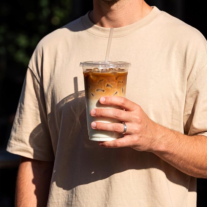 VITEVER 100 Sets - 12oz Clear Plastic Cups - Image 5