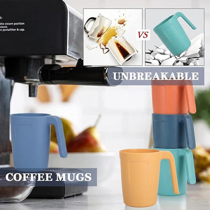 Homienly Wheat Straw Coffee Mugs, Alternative to Plastic Coffee Cups, - Image 5
