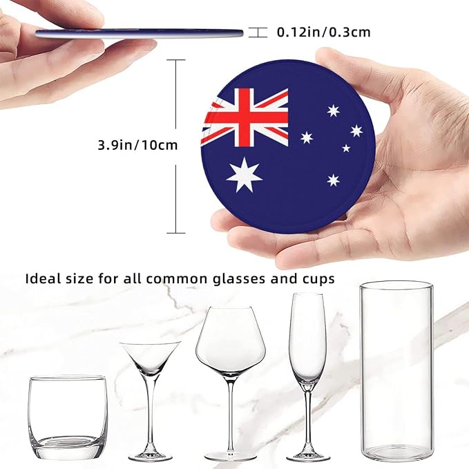 Australian Flag, Coasters for Drinks - Image 3