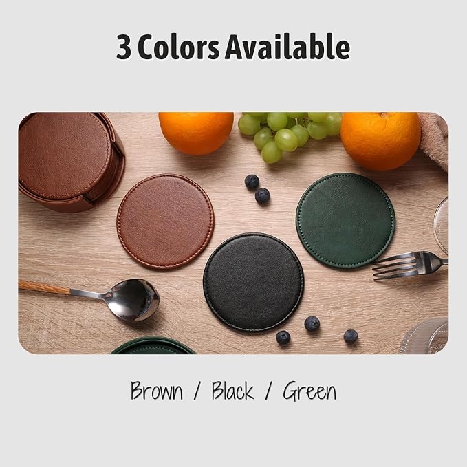 Drink Coasters with Holder, Elegant Home Decor & Handmade Housewarming Gift - Image 6