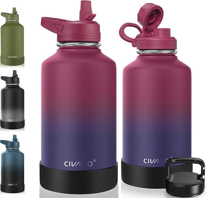 CIVAGO 64 oz Insulated Stainless Steel Water Bottle by CIVAGO