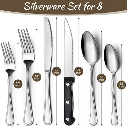 Hunycook 48-Piece Silverware Set - Image 2