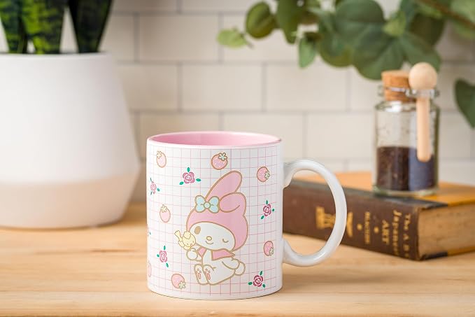 Silver Buffalo Sanrio Hello Kitty and My Melody Duo, Ceramic Mug, 20oz | Hello - Image 6