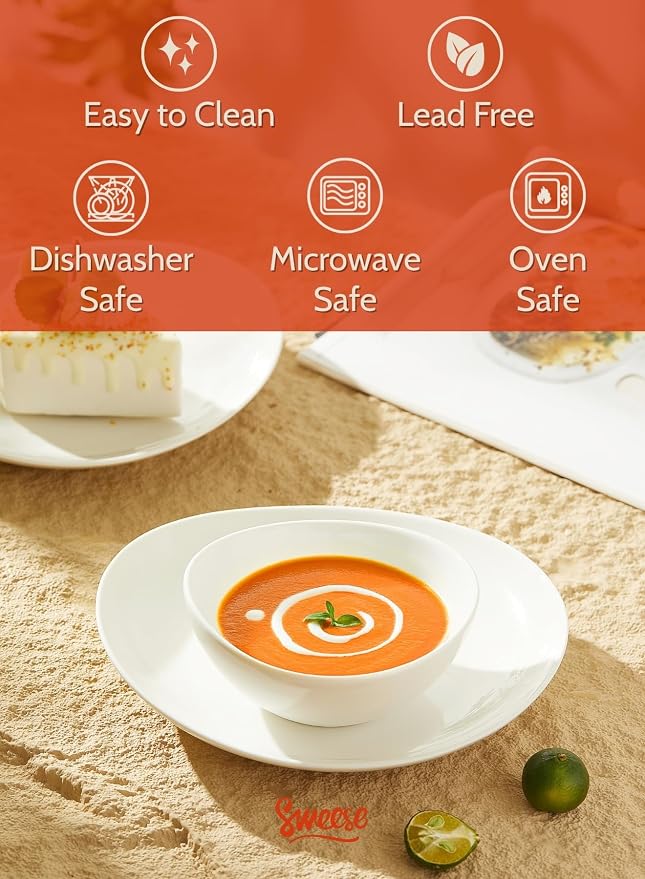 Sweese Porcelain Bowls Set 5 Inch, 10 oz - Image 3