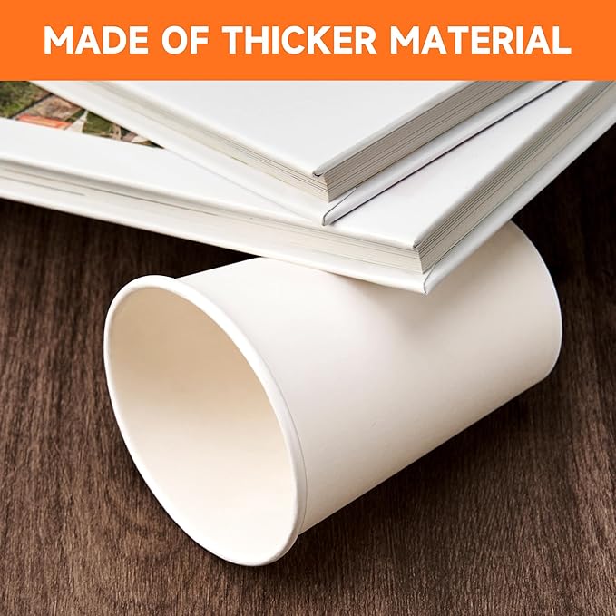 METAPRINT 12 oz Disposable Paper Coffee Cups, Thickened Design - Image 3