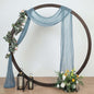 Efavormart 20ft Dusty Blue Gauze Cheesecloth Wedding Arch Drapery Fabric by efavormart